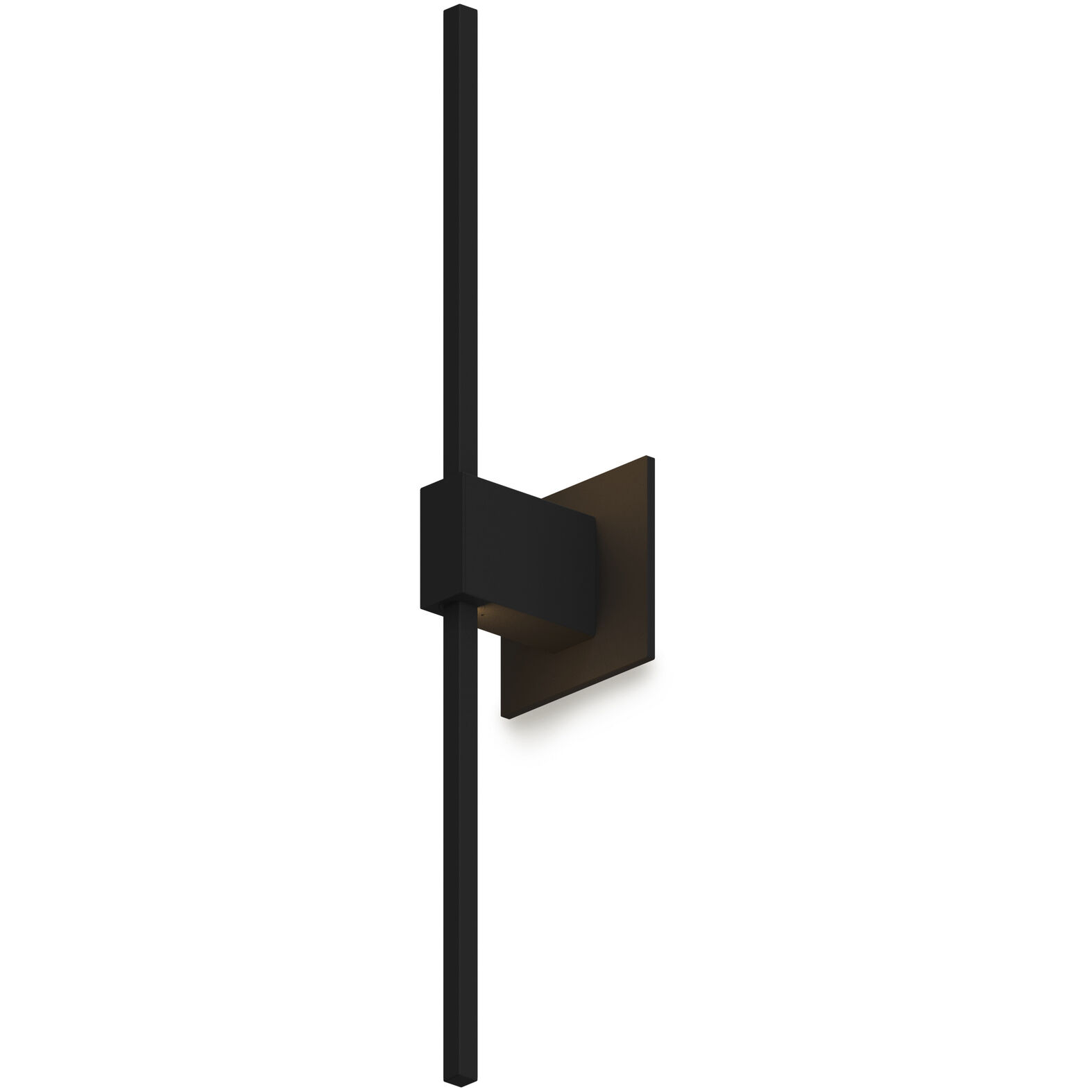 Z-Bar LED 24 inch Matte black Wall Sconce Wall Light, Center Mount